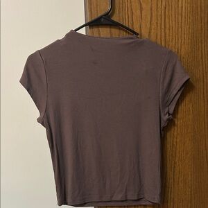 Wild Fable Chocolate Brown Crop Top